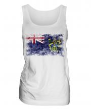 Pitcairn Islands Distressed Flag Ladies Vest