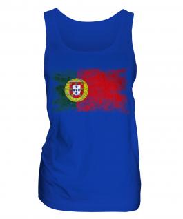 Portugal Distressed Flag Ladies Vest