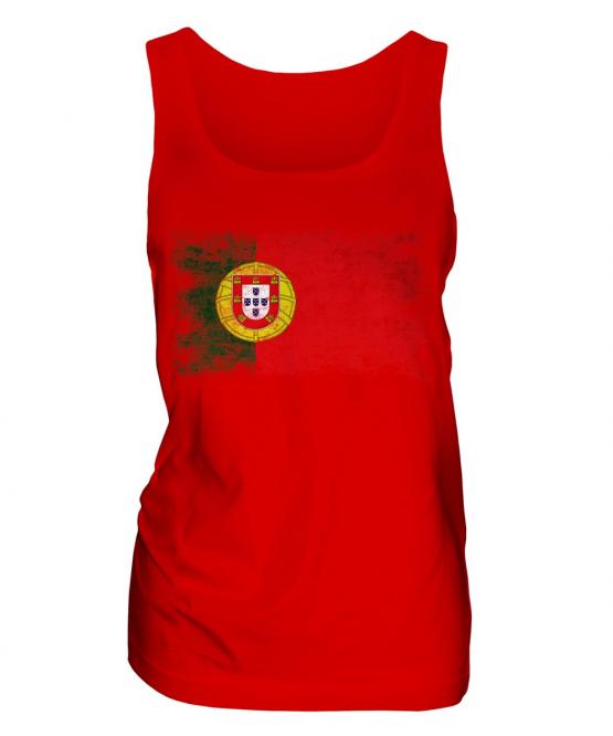 Puerto Rico Distressed Flag Ladies Vest