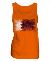 Qatar Distressed Flag Ladies Vest