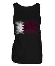 Qatar Distressed Flag Ladies Vest