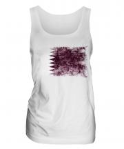 Qatar Distressed Flag Ladies Vest