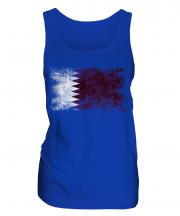 Qatar Distressed Flag Ladies Vest