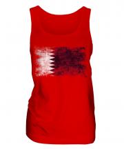Qatar Distressed Flag Ladies Vest