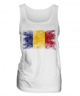 Romania Distressed Flag Ladies Vest