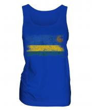 Rwanda Distressed Flag Ladies Vest