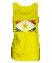 Saba Distressed Flag Ladies Vest