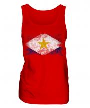 Saba Distressed Flag Ladies Vest