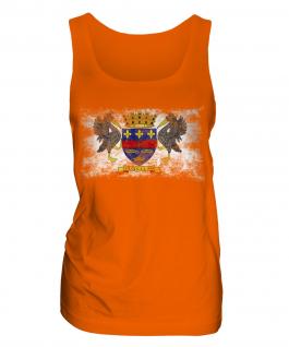 Saint Barthelemy Distressed Flag Ladies Vest