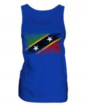 Saint Kitts And Nevis Distressed Flag Ladies Vest
