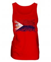Saint Martin Distressed Flag Ladies Vest