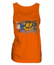 Saint Pierre And Miquelon Distressed Flag Ladies Vest