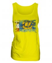 Saint Pierre And Miquelon Distressed Flag Ladies Vest