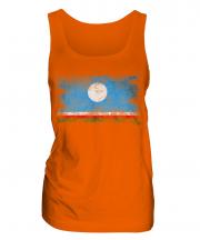 Sakha Republic Distressed Flag Ladies Vest