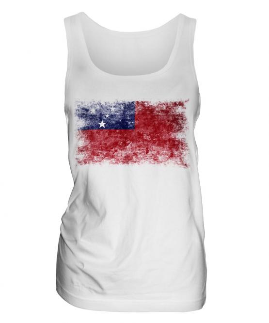 Samoa Distressed Flag Ladies Vest