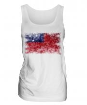 Samoa Distressed Flag Ladies Vest