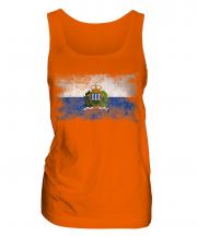 San Marino Distressed Flag Ladies Vest