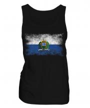 San Marino Distressed Flag Ladies Vest