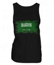 Saudi Arabia Distressed Flag Ladies Vest
