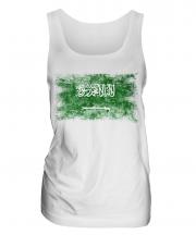 Saudi Arabia Distressed Flag Ladies Vest