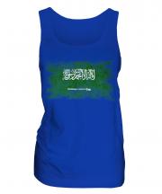 Saudi Arabia Distressed Flag Ladies Vest