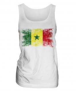Senegal Distressed Flag Ladies Vest