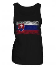 Slovakia Distressed Flag Ladies Vest