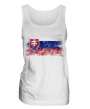 Slovakia Distressed Flag Ladies Vest
