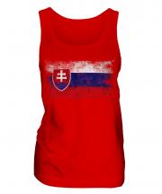 Slovakia Distressed Flag Ladies Vest