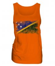 Solomon Islands Distressed Flag Ladies Vest