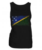 Solomon Islands Distressed Flag Ladies Vest