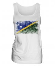 Solomon Islands Distressed Flag Ladies Vest