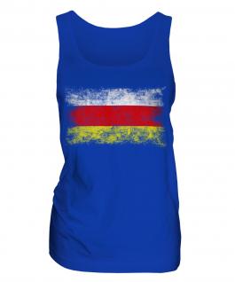 South Ossetia Distressed Flag Ladies Vest