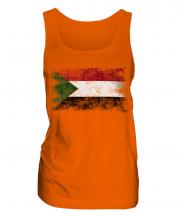 Sudan Distressed Flag Ladies Vest
