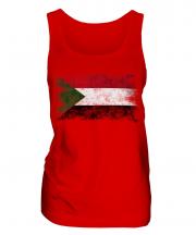 Sudan Distressed Flag Ladies Vest
