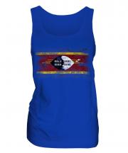 Swaziland Distressed Flag Ladies Vest