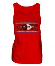 Swaziland Distressed Flag Ladies Vest