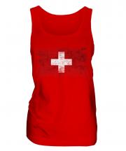 Switzerland Distressed Flag Ladies Vest