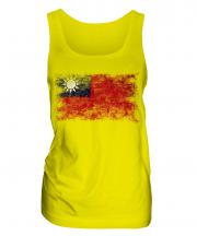 Taiwan Distressed Flag Ladies Vest