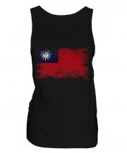 Taiwan Distressed Flag Ladies Vest