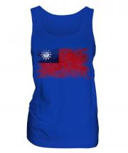 Taiwan Distressed Flag Ladies Vest