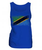 Tanzania Distressed Flag Ladies Vest