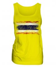 Thailand Distressed Flag Ladies Vest