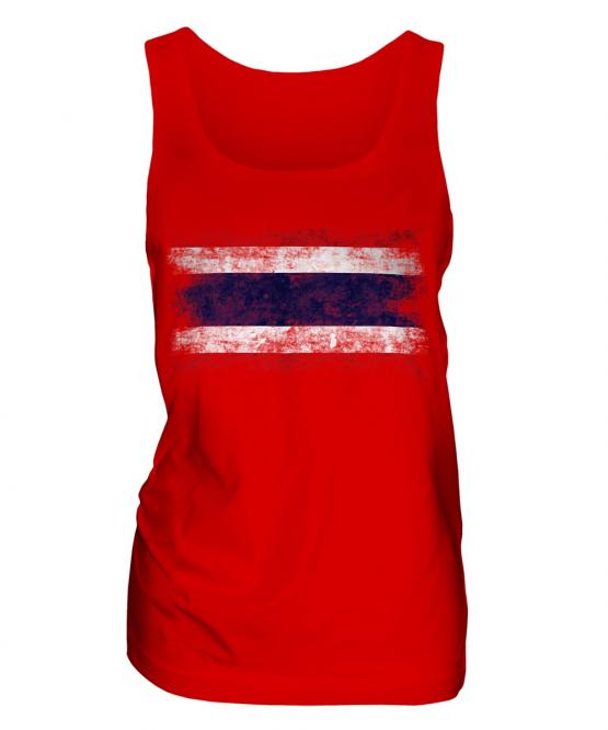 Thailand Distressed Flag Ladies Vest