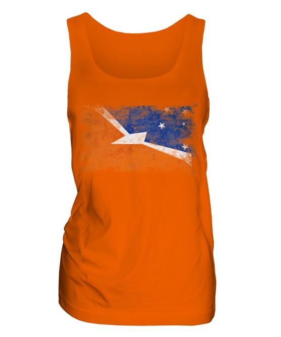 Tierra Del Fuego Province Distressed Flag Ladies Vest