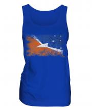 Tierra Del Fuego Province Distressed Flag Ladies Vest