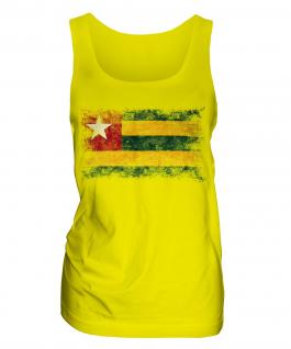 Togo Distressed Flag Ladies Vest