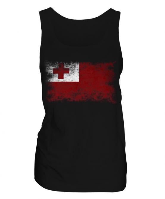 Tonga Distressed Flag Ladies Vest