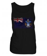 Tristan Da Cunha Distressed Flag Ladies Vest