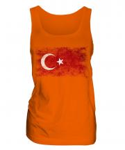 Turkey Distressed Flag Ladies Vest